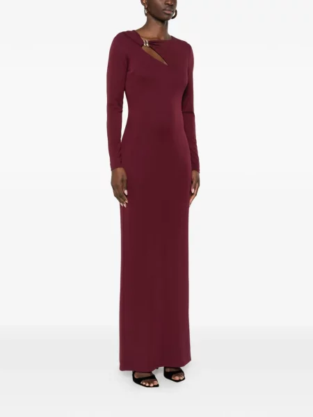 Rochie maxi Lauren Ralph Lauren lungă de costum roșu