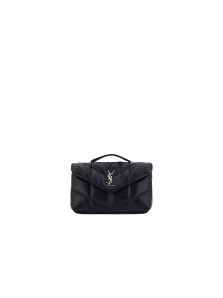 Torebka Saint Laurent skórzana czarna
