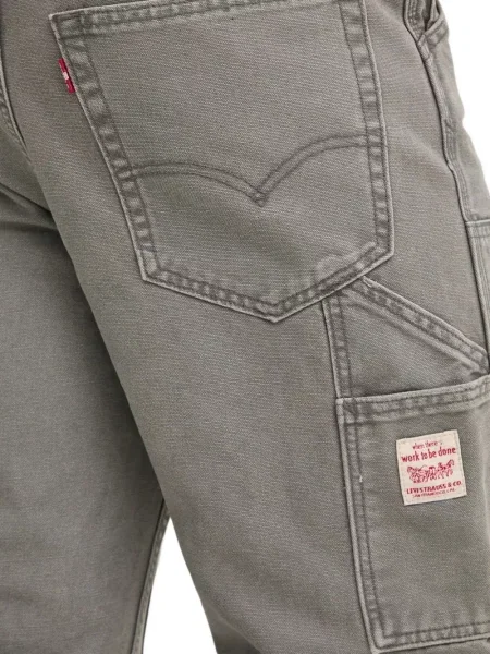 Proste jeansy Levi's 501 w paski ze stretchu dzwony niebieskie