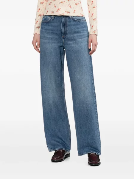 Blugi cu picior larg Rag & Bone albastru