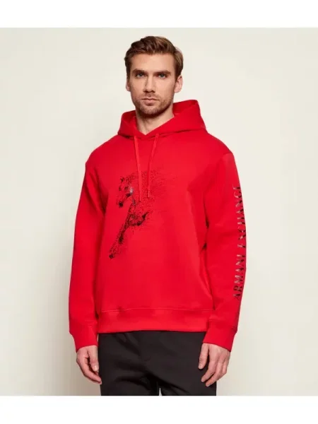 Armani Exchange Hanorac roșu