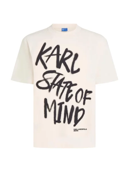 KARL LAGERFELD JEANS Tricou crem