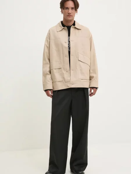 Куртка Desigual IDAHO перехідна oversize бежевий