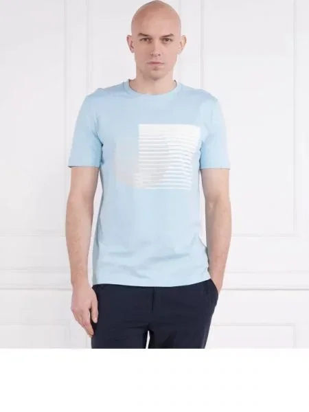 BOSS GREEN Tricou Tee 6 albastru