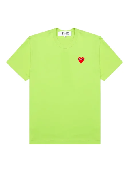 Tricou Comme Des Garcons Play cu motiv cu inimi roșu