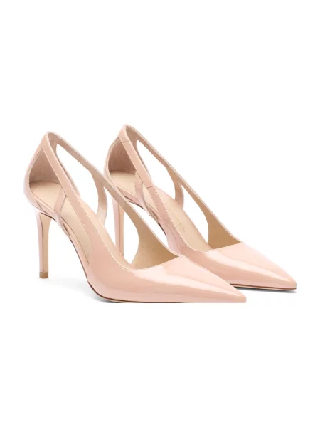Czółenka Stuart Weitzman skórzana różowa