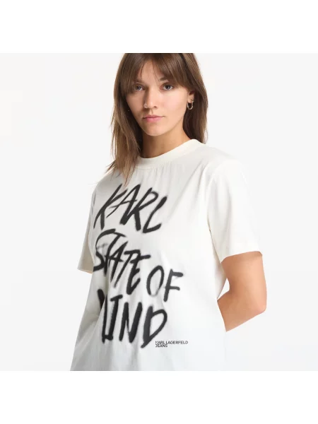 T-shirt Karl Lagerfeld Jeans Reg Karlism Tee Egret L