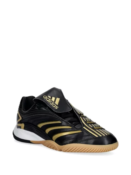 Pantaloni Adidas tricotate cu autograf alergare albastru