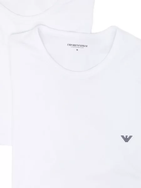 Tricou Emporio Armani cu imagine alb