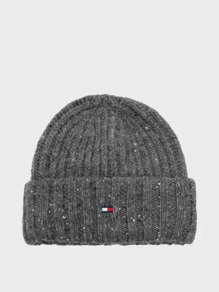 Вовняна шапка Tommy Hilfiger сіра