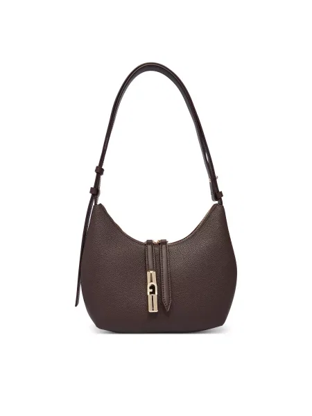 Furla Τσάντα Goccia S CN Σκούρο καφέ