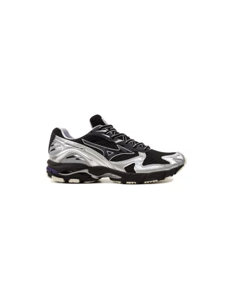 Lniane sneakersy Mizuno czarne