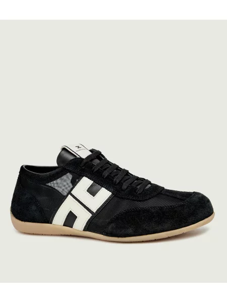 Elisabetta Franchi Sneakers cu adaos de piele | piele întoarsă negru