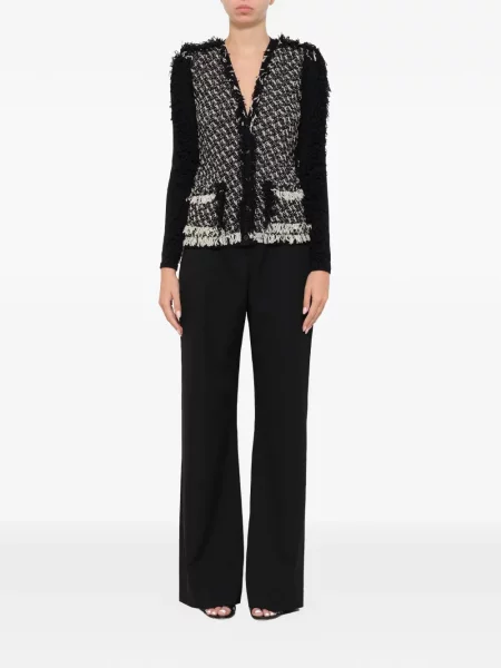 Geacă Lanvin cu franjuri negru