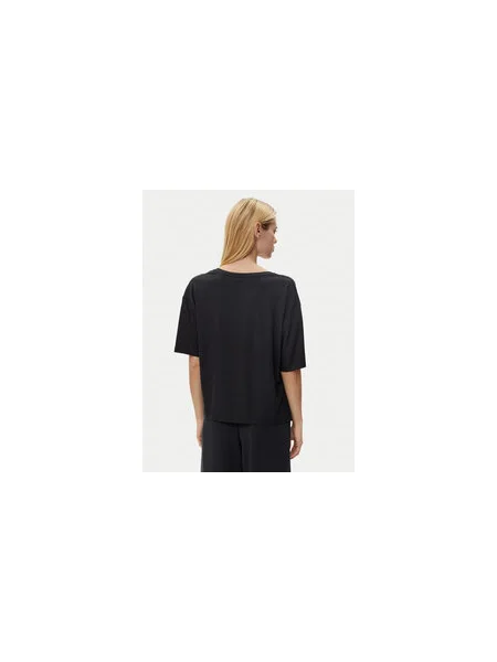 BOSS Póló CP Stripe Relaxed Fit fekete