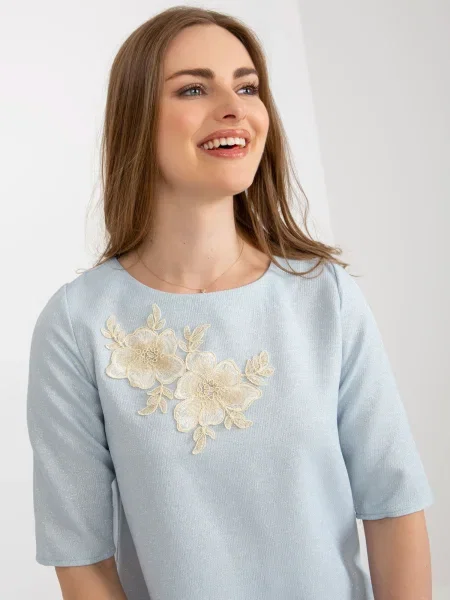 Bluză Fashionhunters gri
