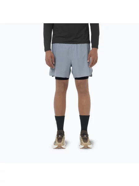 Pantaloni scurți de alergare pentru bărbați Salomon Sense Aero 5" trade winds
