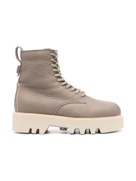 Buty do kostki Furla skórzane szare