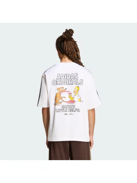 Tričko adidas Disney Little Santas Helper Graphic Oversized bílé