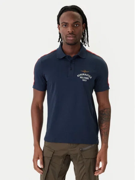 Aeronautica Militare Polo marškinėliai Tamsiai mėlyna