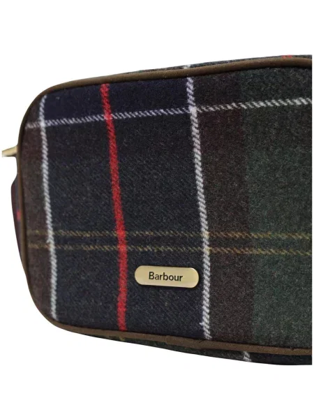 Geantă Barbour de lână verde