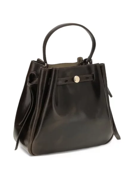 Τσάντα Tory Burch με φθαρμένο εφέ καφέ