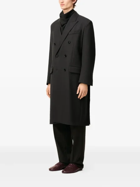 Palton Ami Paris de lână negru