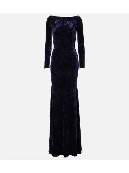 Rochie Alex Perry de catifea albastru