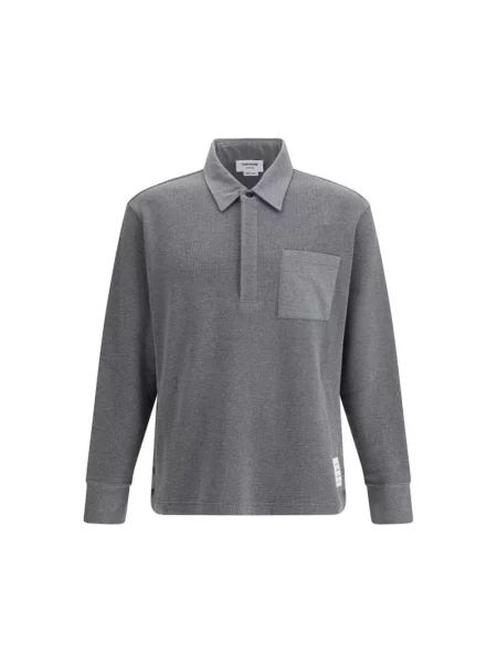 Koszulka polo Thom Browne szara