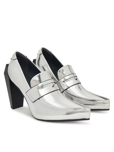 United Nude Nizki čevlji Gem Loafer Hi srebrna