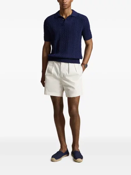 Șosete Polo Ralph Lauren cu model herringbone cu broderie plasă albastru
