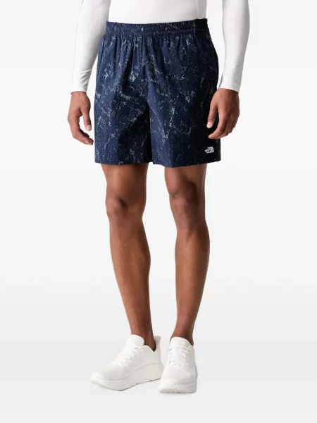 Pantaloni scurți The North Face alergare albastru