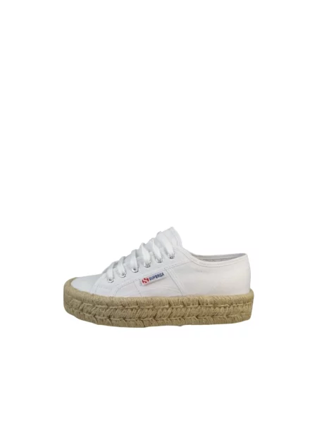 Espadryle Superga na platformie białe
