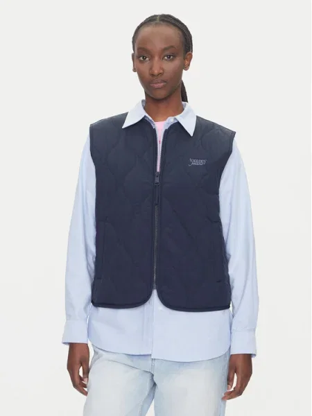 Farmer mellény Tommy Jeans sötétkék