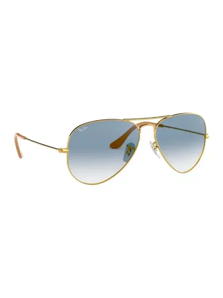 Okulary przeciwsłoneczne Ray-Ban Aviator Classic arista gold/light blue żółte