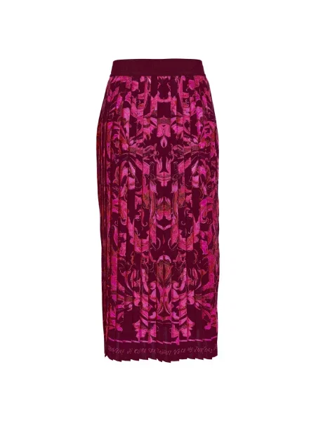 Spódnica plisowana Versace fioletowa