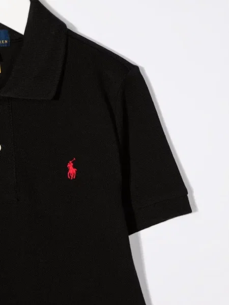 Koszulka polo dziecięca Polo Ralph Lauren czarna