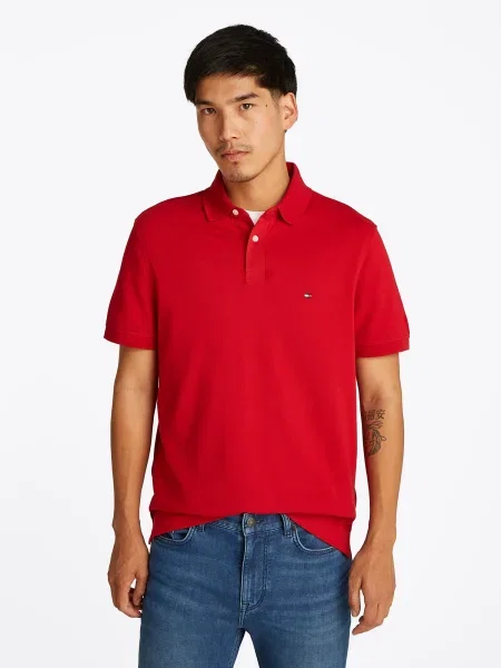 TOMMY HILFIGER Tricou CORE bleumarin alb roșu