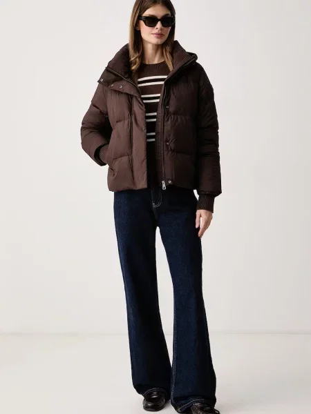 Tommy Hilfiger péřová bunda hnědá