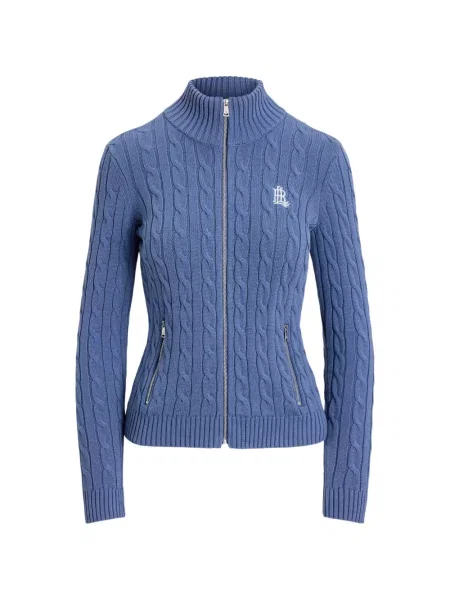 Cardigan Lauren Ralph Lauren tricotate albastru