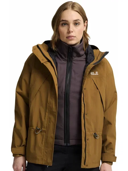 Зимова куртка Jack Wolfskin Sensora коричневий