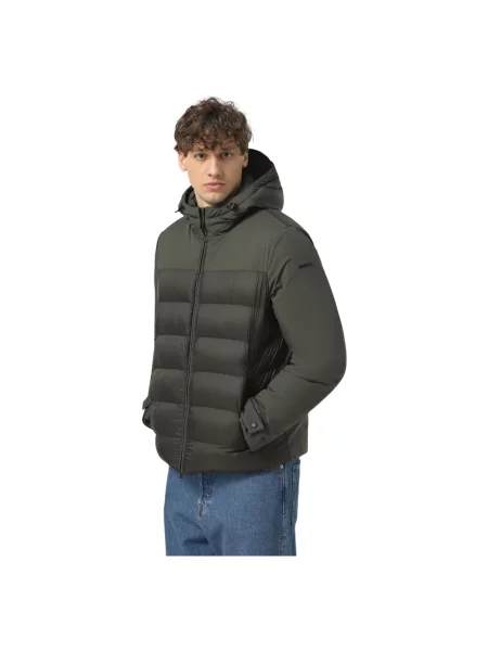 Krótka parka Geox zielona