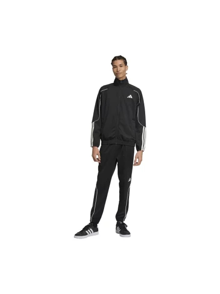 Prugasti sportski komplet Adidas crna