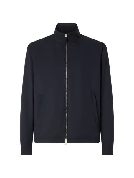 Geacă Zegna din microfibră albastru