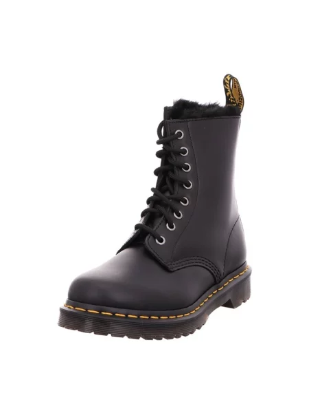 Botki Dr. Martens skórzane szare