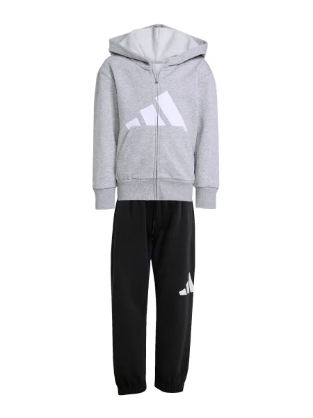ADIDAS SPORTSWEAR Costum de trening Essentials gri / negru alb