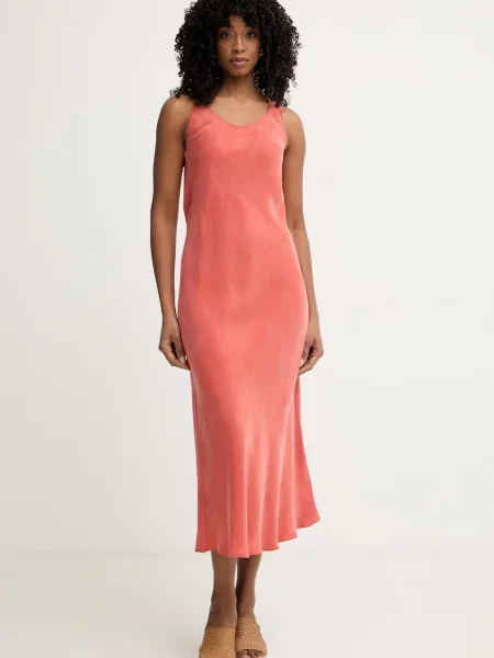 Marella rochie de vară din lyocell Emme by Marella portocaliu