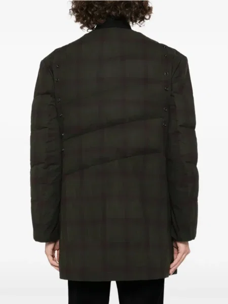 Sacou Yohji Yamamoto în carouri verde