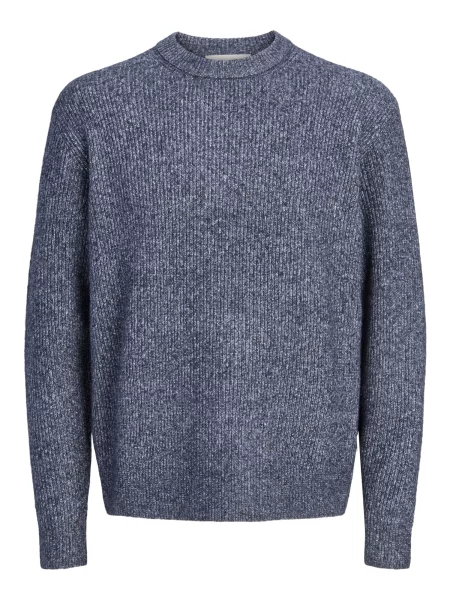 JACK & JONES Pulover JORFREDERIKSBERG OLLIE marin albastru