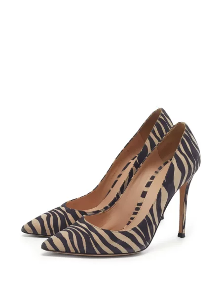 Pantofi cu toc Gianvito Rossi cu imagine cu model zebră negru